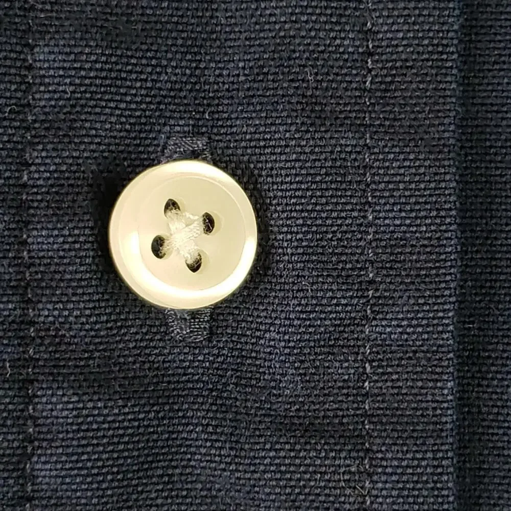 Polo Ralph Lauren Oxford Shirt Mens Size Large Button Down Blue Cotton Silk LS